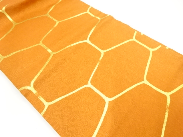 アンティーク　網目模様織り出し名古屋帯(着用可)